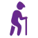 home caregiver helping with mobility support
