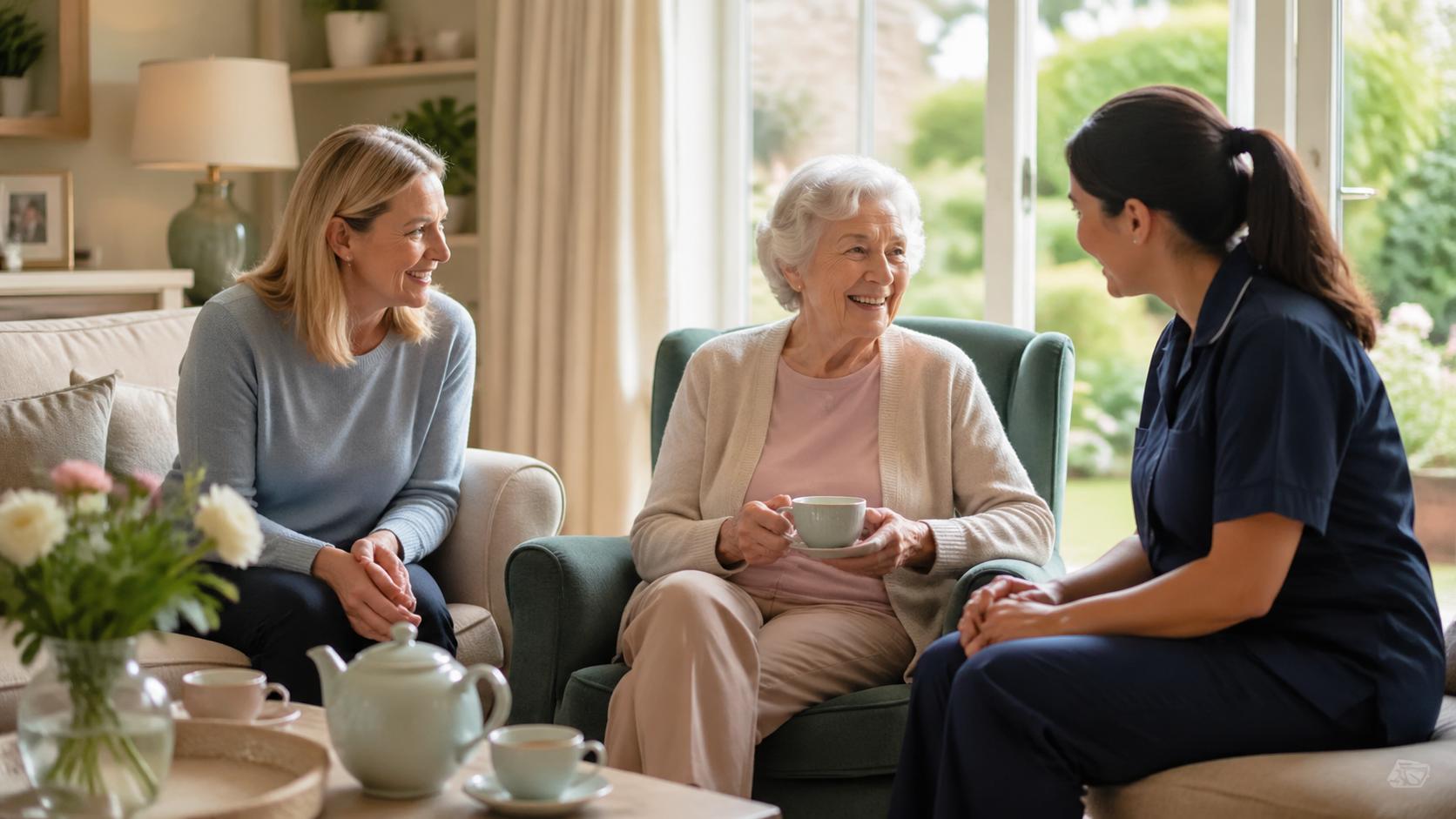 Professional respite care in Tunbridge Wells supporting an elderly person at home while giving family carers a well-deserved break.