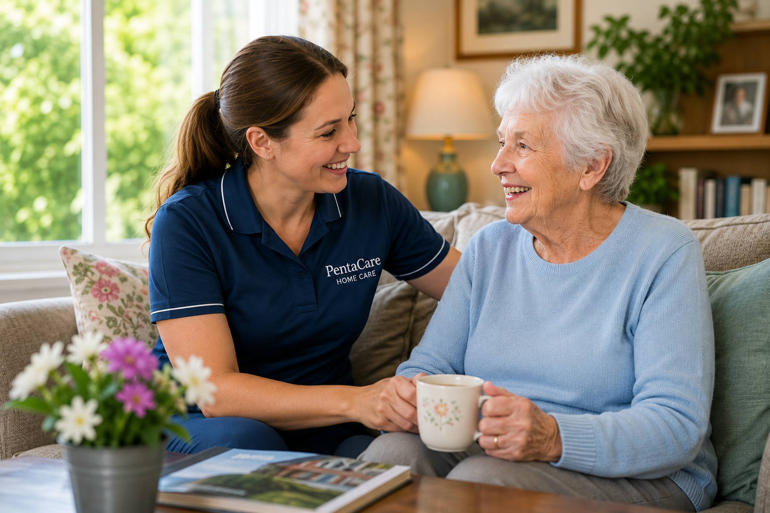 Professional home care in Sevenoaks supporting an older adult to remain active, independent, and socially engaged at home.
