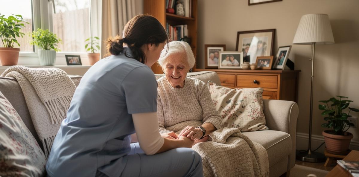 Home care in West Sussex supporting an older adult at home